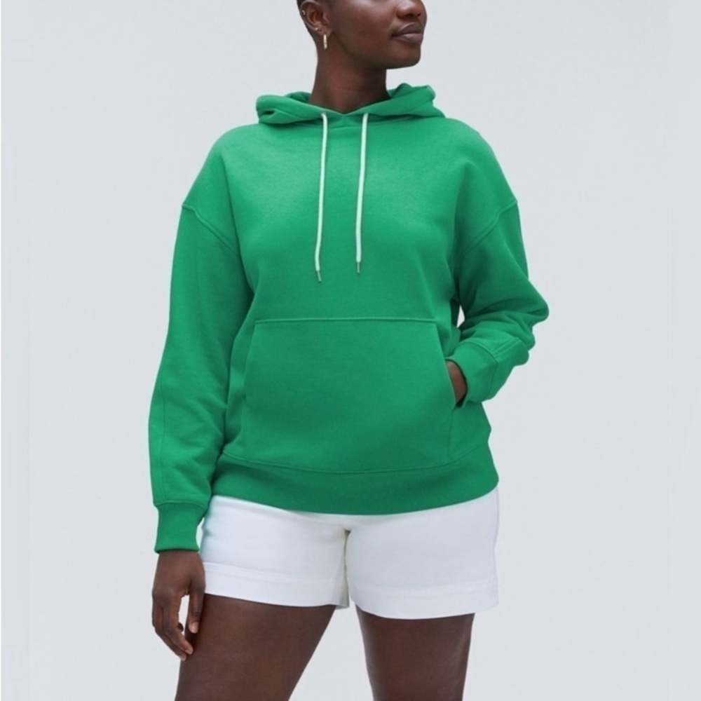 EVERLANE The Track Popover Hoodie Mint Green NWT